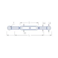 Wantenspanner Ösenschrauben M1x8 mm (2)