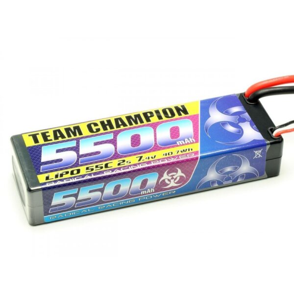 LiPo Akku Team Champion 5500 - 7.4V | 55C | T Stecker