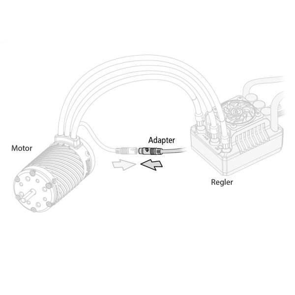 Motor Sensor Kabel Konverter JST Port-ESC