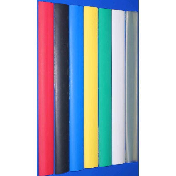 Schrumpfschlauch 1,2 mm rot, lose 1m, polyolefin, selbst verlöschend, Rate 2:1