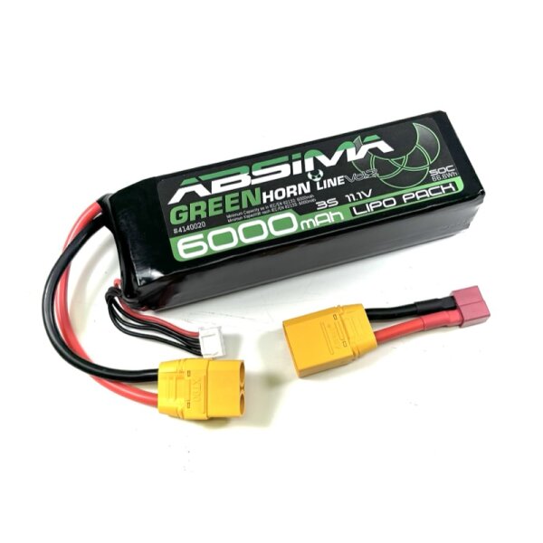 Greenhorn LiPo 3S/11,1V 50C 6000 SC (XT90/T-Plug)
