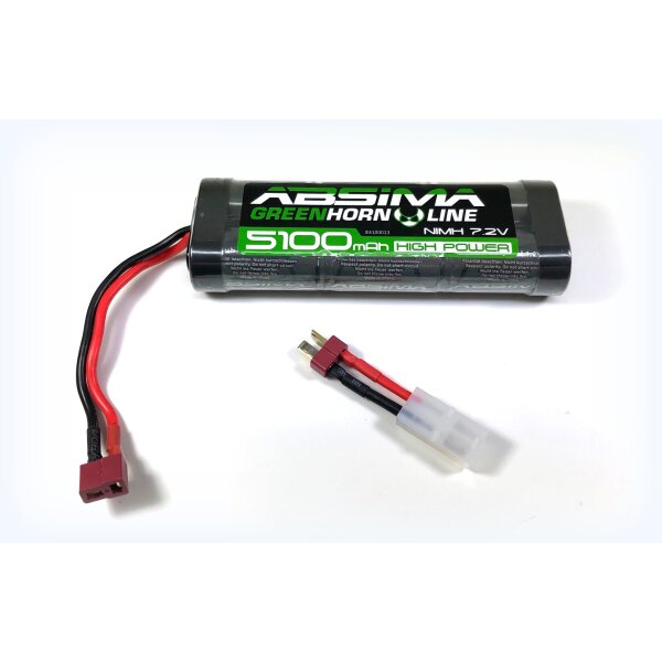 Greenhorn Vol.2 NiMH 7.2V 5100 (T-Plug + Tamiya Adapter)