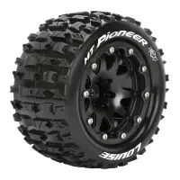 Däck & Fälg MT-PIONEER 1/10 Svart Beadlock...
