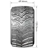 Tires & Wheels MT-CYCLONE 1/10 Soft (Removable 12, 14...