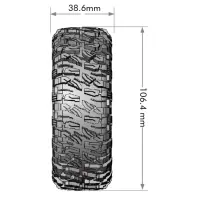 Tire & Wheel CR-MALLET 1.9" Class 1 Black Chrome (2)