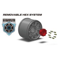 Tires & Wheels MT-CYCLONE 1/10 MAXX Soft MFT (Removable 12, 14 & 17mm Hex) (2)