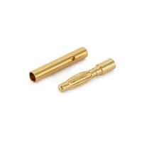 Goldkontaktstecker 2mm 1 Paar