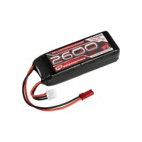 LiPo Akku 2600mAh 2S 2/3A Straight Empfängerpack