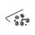 Aluminium Stopper 2mm Grau (5 Stk)